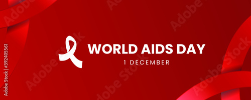 world aids day symbol background vector