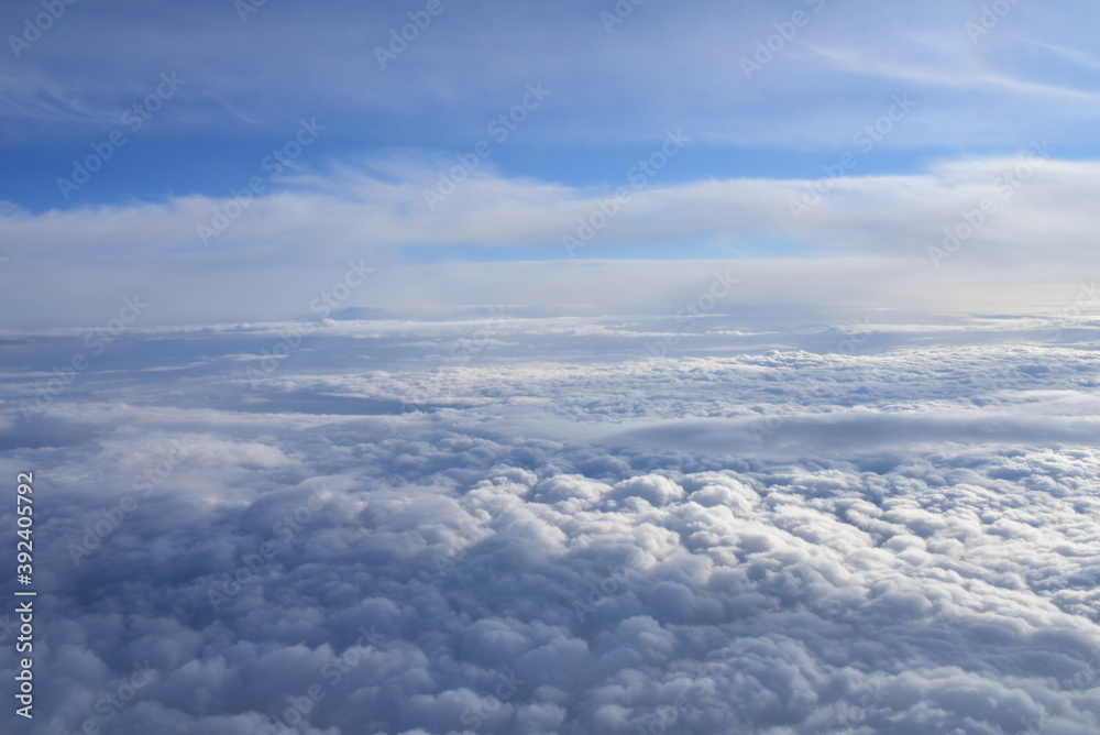 The sky above the clouds