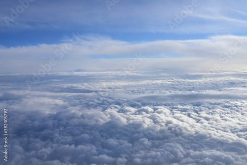 The sky above the clouds