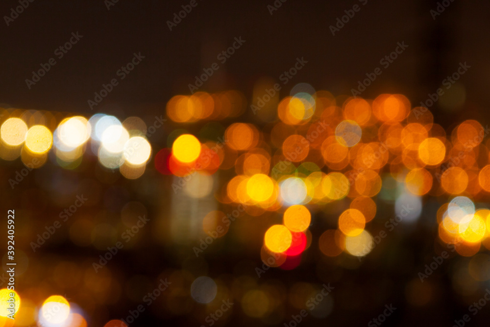 background of defocused lights of the night city background of defocused lights of the night city