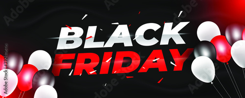 Modern black friday background design