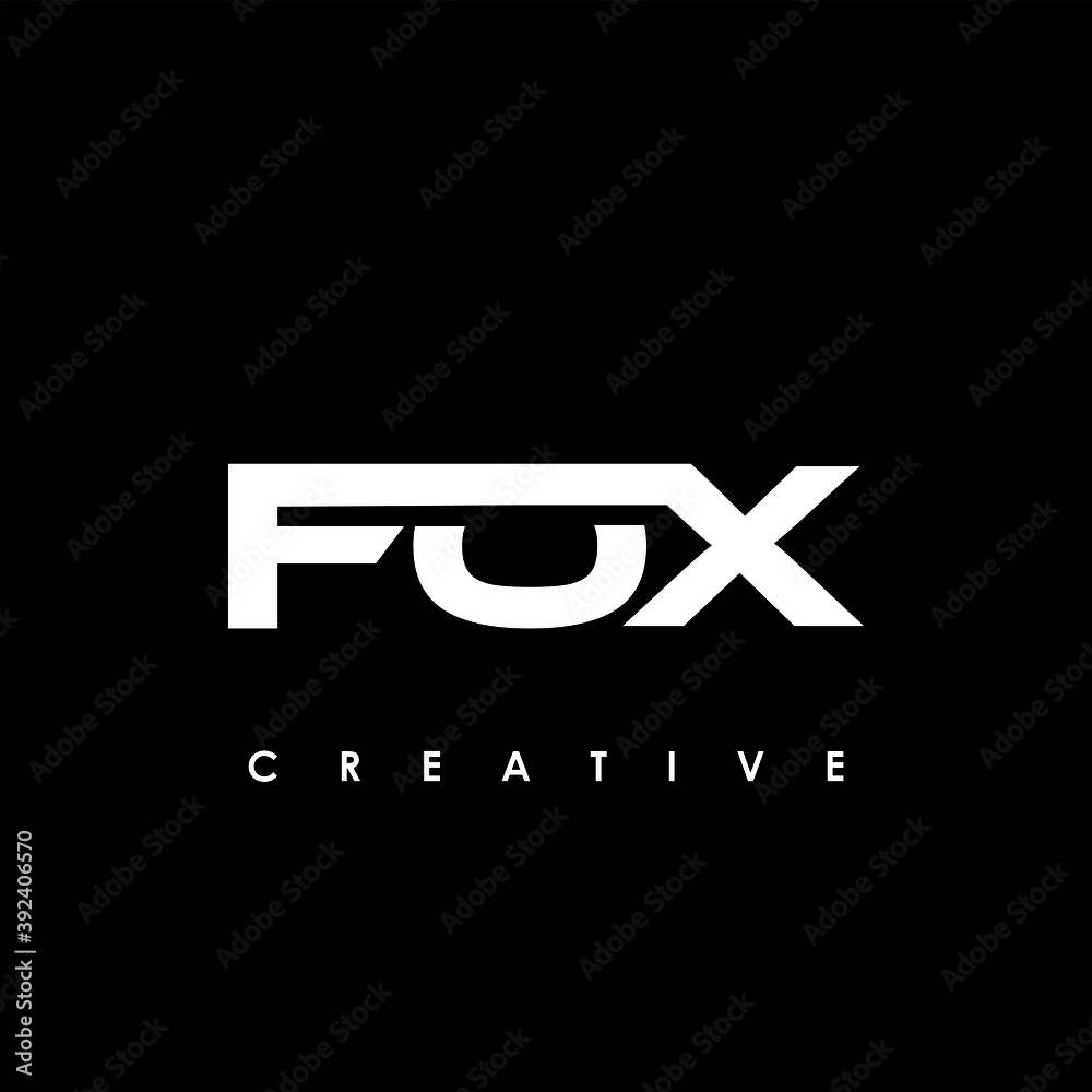 FOX Letter Initial Logo Design Template Vector Illustration FOX Letter Initial Logo Design Template Vector Illustration