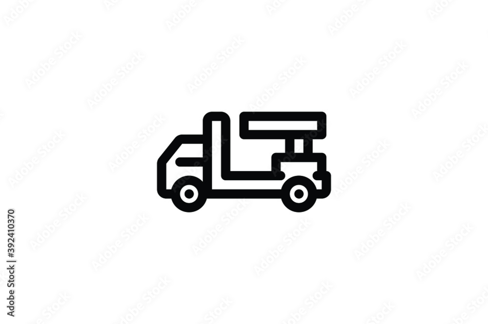 Firefighter Outline Icon - Truck Firefighter Outline Icon - Truck