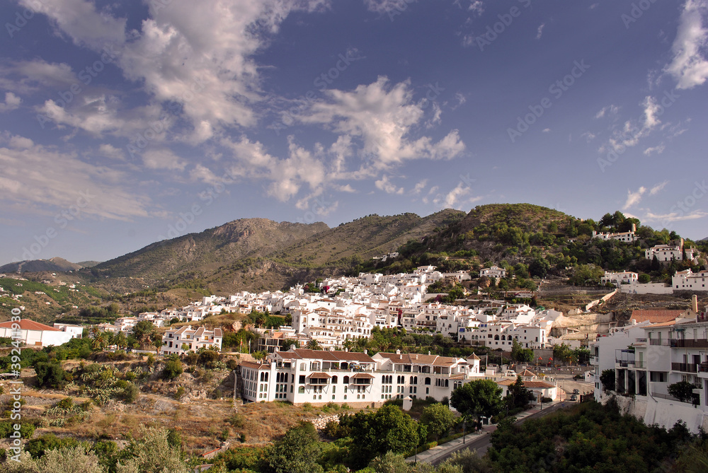 Frigilana near Nerja on the Mediterranean coast in Andalusia Costa Del Sol Spain photography by Andy Evans Photos