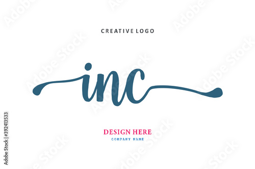 INC lettering logo is simple, easy to understand and authoritative