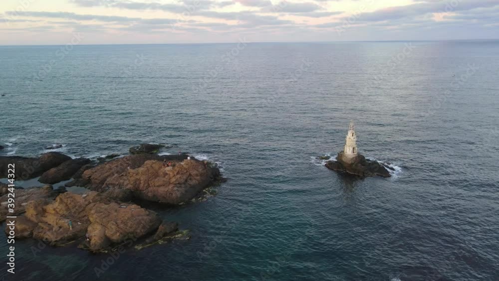 Amazing Aerial view of lighthouse town of Ahtopol, Burgas Region, Bulgaria Amazing Aerial view of lighthouse town of Ahtopol, Burgas Region, Bulgaria