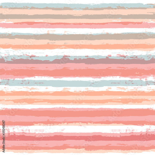 Pink striped pattern, watercolor girly stripe seamless background, pastel color brush strokes. vector grunge stripes, spring abstract paintbrush line backdrop