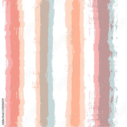 Pink striped pattern, watercolor girly stripe seamless background, pastel color brush strokes. vector grunge stripes, spring abstract paintbrush line backdrop