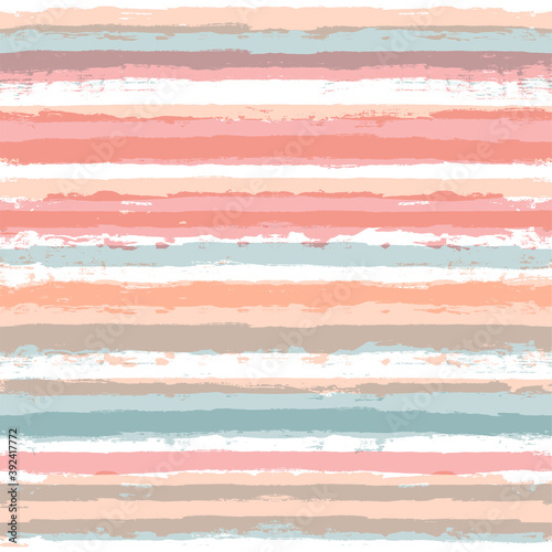 Pink striped pattern, watercolor girly stripe seamless background, pastel color brush strokes. vector grunge stripes, spring abstract paintbrush line backdrop