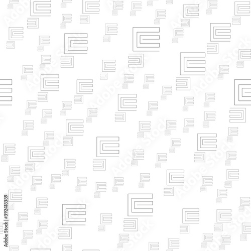 Vector monochrome geometric background. black and white pattern from geometric elements. Repeating parts of the pattern.