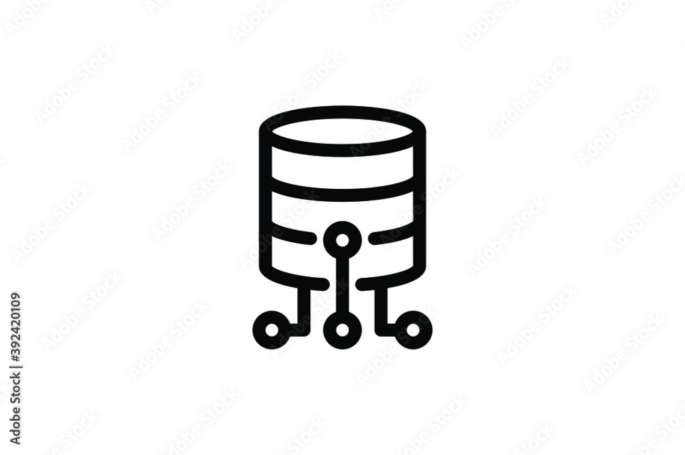 Big Data Icon - Database Big Data Icon - Database