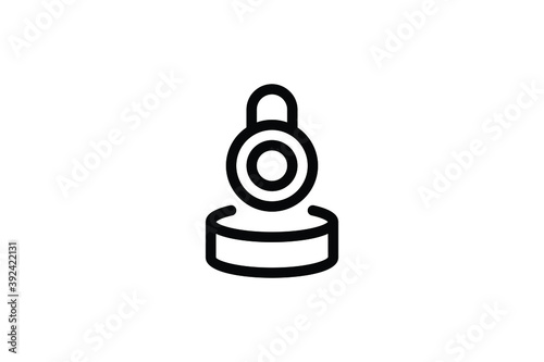 Big Data Icon - Database Lock