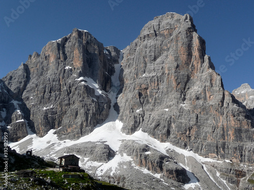 Bocchette mountain tour, Brenta, Dolomites, Italy photo