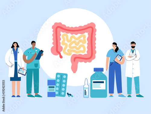 intestine logo concept