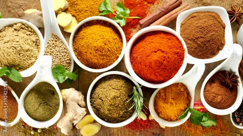 variety of spices