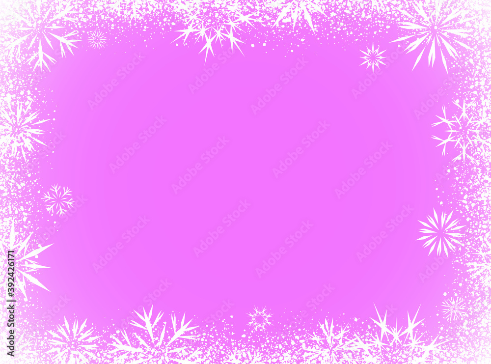 Winter background with different snowflakes. Festive wallpaper for a Christmas and New Year festive decor. Vector illustration Winter background with different snowflakes. Festive wallpaper for a Christmas and New Year festive decor. Vector illustration