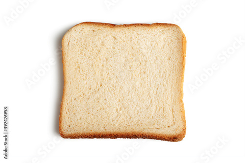 Slice of fresh toast bread