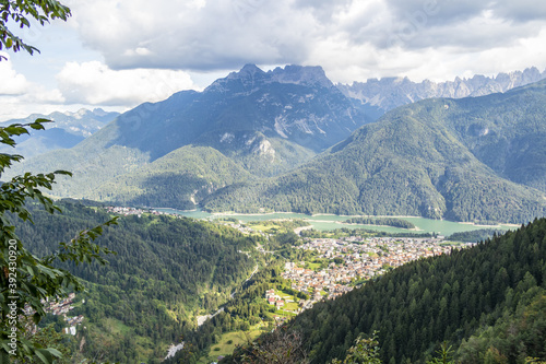 View from the Antelao refuge, near Pieve di Cadore, Veneto - Italy