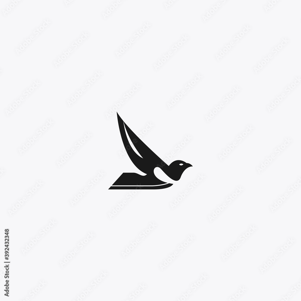 bird abstract logo vector design template download