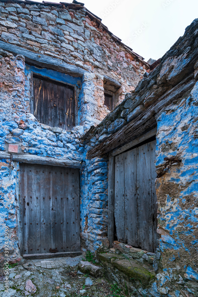 Abandoned farmhouse, The Ports Natural Park, Terres de l'Ebre, Tarragona, Catalunya, Spain