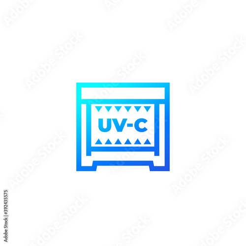 UV-C disinfector icon on white