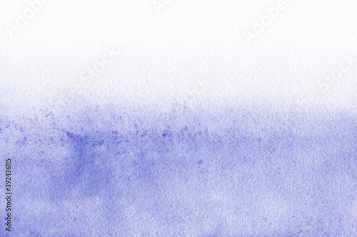 Abstract watercolor background, hand painted texture, blue paint stains. Design for backgrounds, wallpapers, covers and packaging.. © Oksana