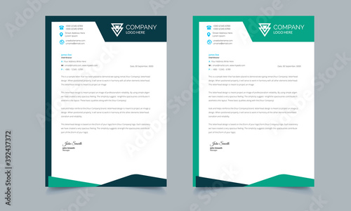 Elegant Letterhead Design Template 