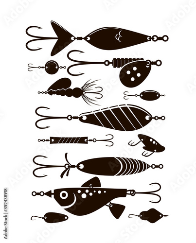 Fishing lure vector