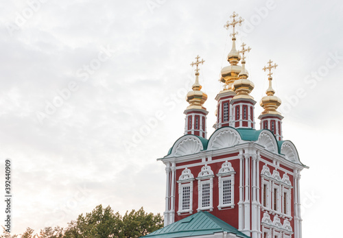 Сhurch in Novodevichy monastery in Moscow, Rusiia. photo