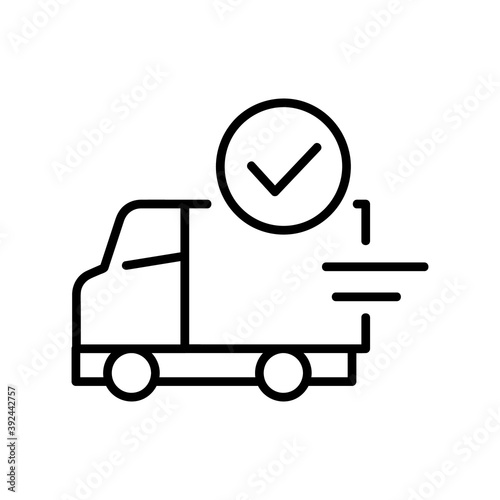 delivery icon isolated on white background from shopping and ecomerce collection. delivery icon trendy and modern delivery symbol for logo, web, app, UI. delivery icon simple sign.