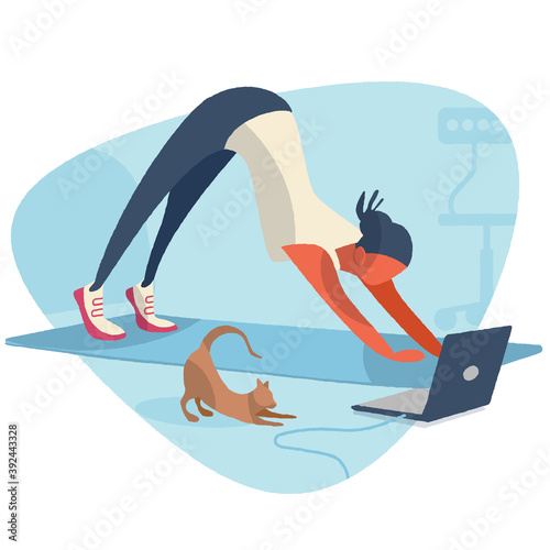 confinement, exercices physiques, gym, pilates