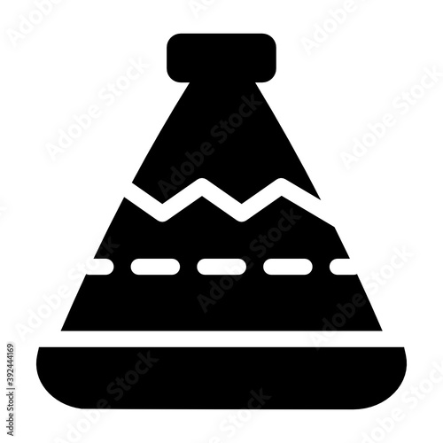 Hookah base in modern filled rounded style 