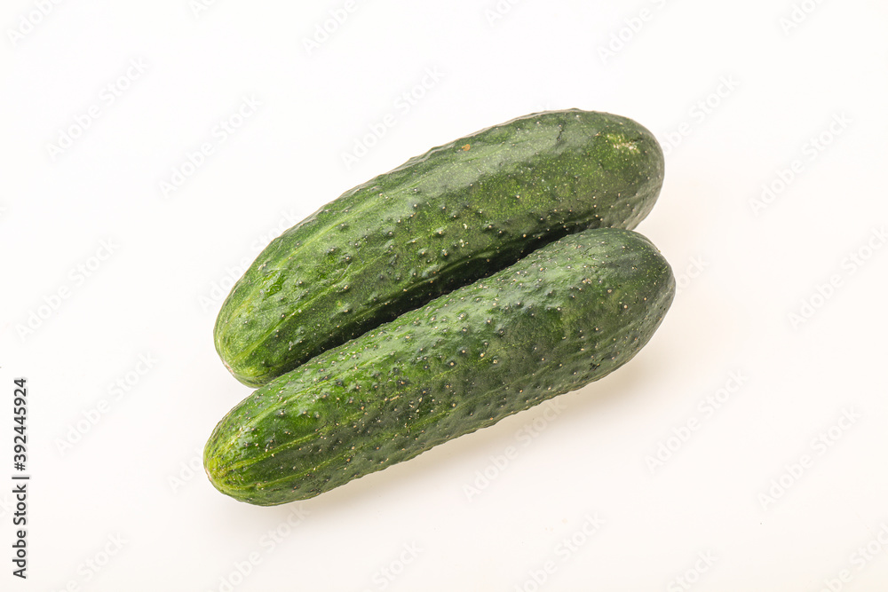 Ripe organic natural green cucumber Ripe organic natural green cucumber