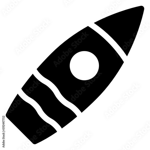 
Surfboard icon, modern filled icon of sailboards 
