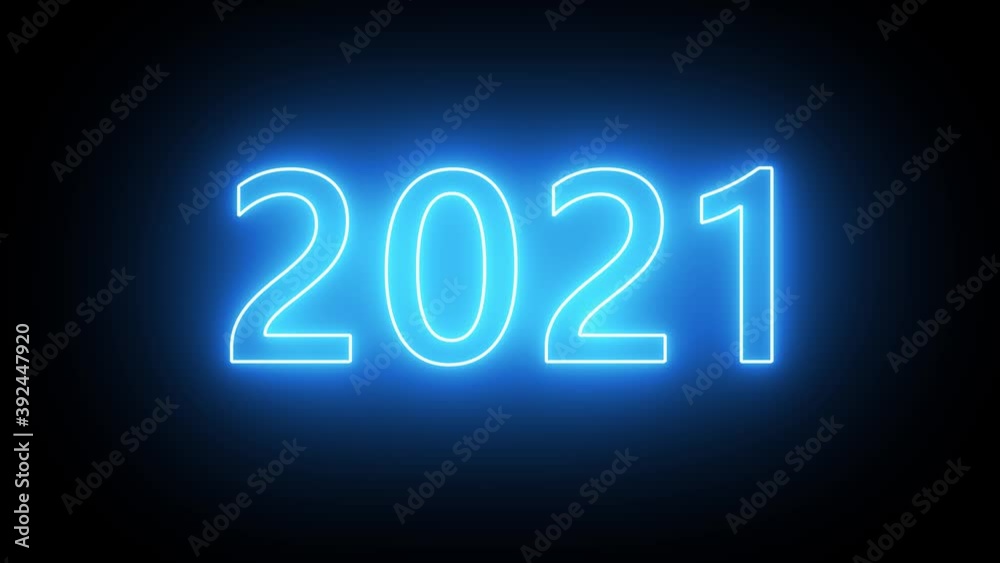 Happy New Year 2021. Number 2021 written by sparkling sparklers isolated on black background with copy space for text. Beautiful glowing overlay template for holiday greeting card. Happy New Year 2021. Number 2021 written by sparkling sparklers isolated on black background with copy space for text. Beautiful glowing overlay template for holiday greeting card.