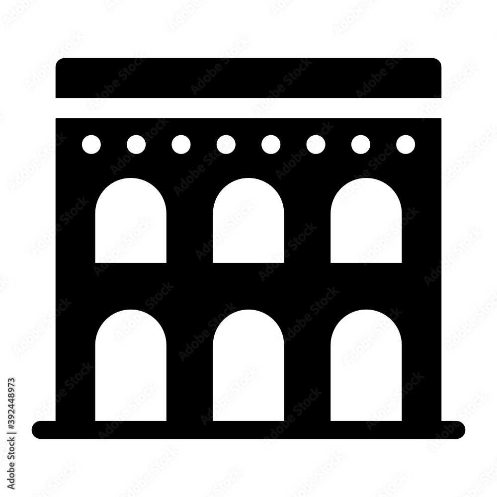 Trendy editable icon of roman colosseum
Trendy editable icon of roman colosseum