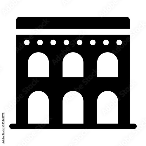 
Trendy editable icon of roman colosseum

