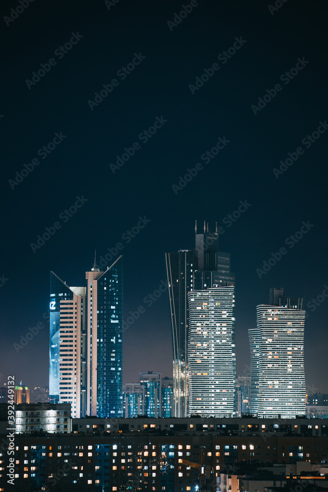 Fototapeta premium night Nur-Sultan