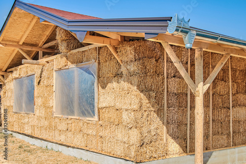 Obraz na płótnie Eco friendly home made from straw