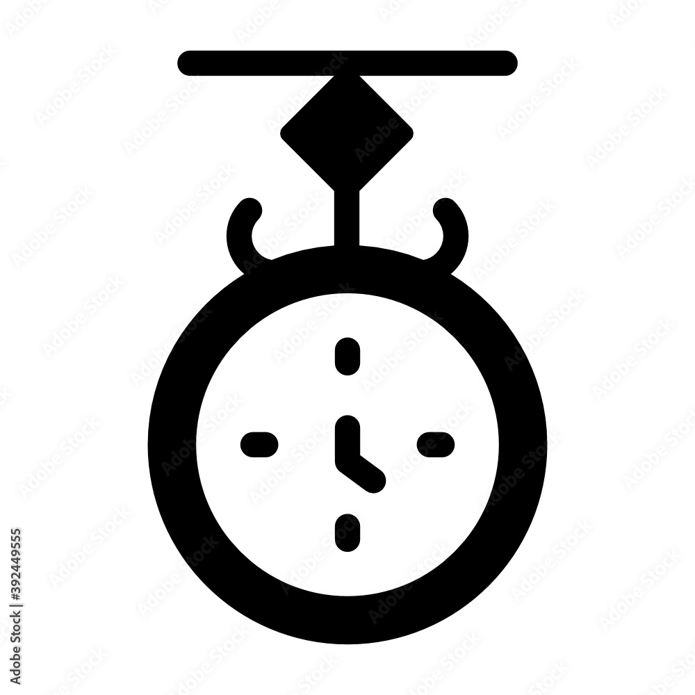 An icon of italian clock in editable filled style
An icon of italian clock in editable filled style