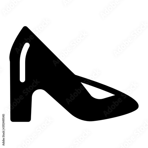 
Beautiful party wear ladies sandals, high heels icon
