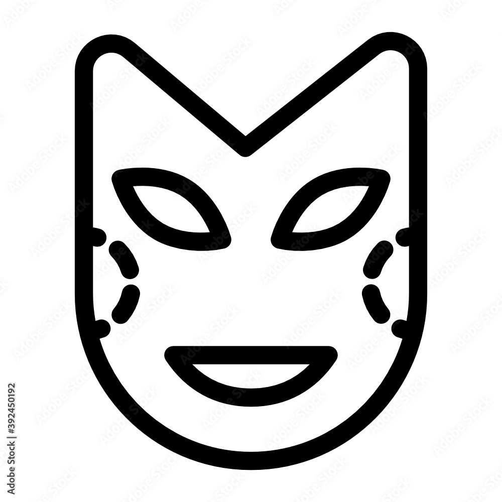 Italian culture, face mask in modem filled style
Italian culture, face mask in modem filled style