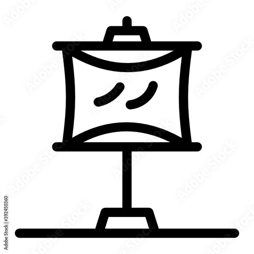 
An icon of billboard, filled vector 
 photo