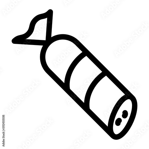 
Sausages icon, frankfurter solid editable vector
