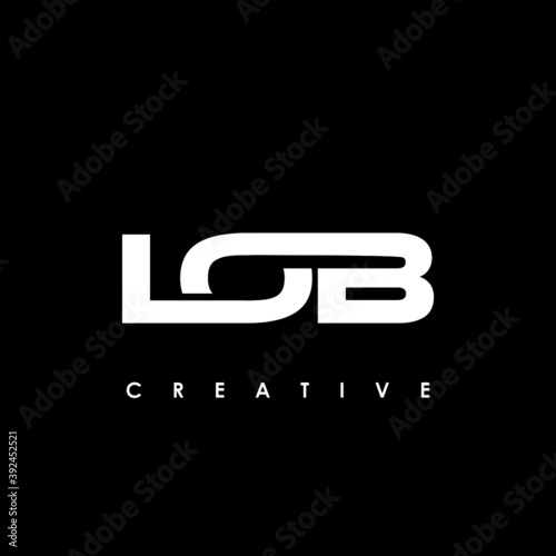 LOB Letter Initial Logo Design Template Vector Illustration