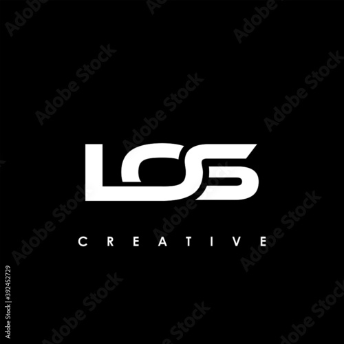 LOS Letter Initial Logo Design Template Vector Illustration