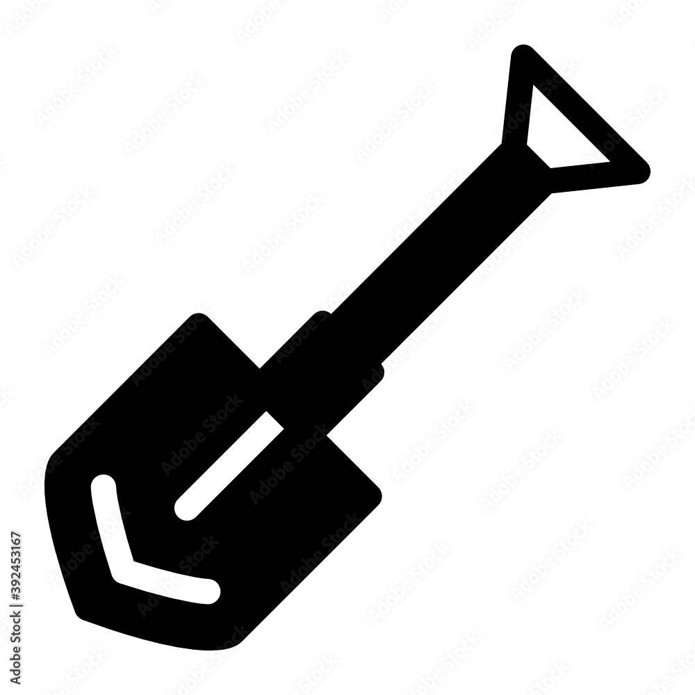 A bard blade spading tool, solid style of shovel icon
A bard blade spading tool, solid style of shovel icon