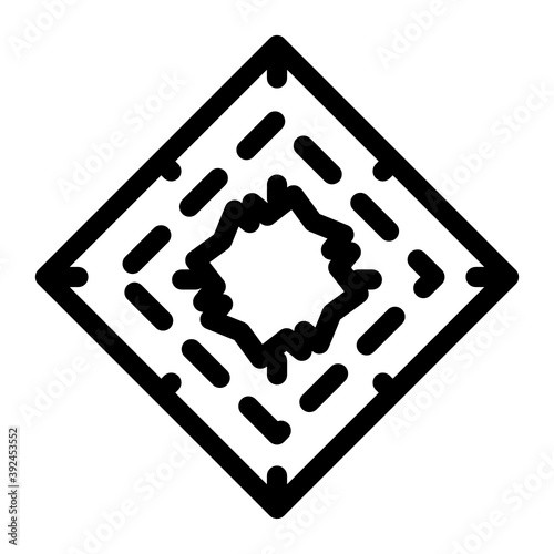 

A solid design of hankie icon 
