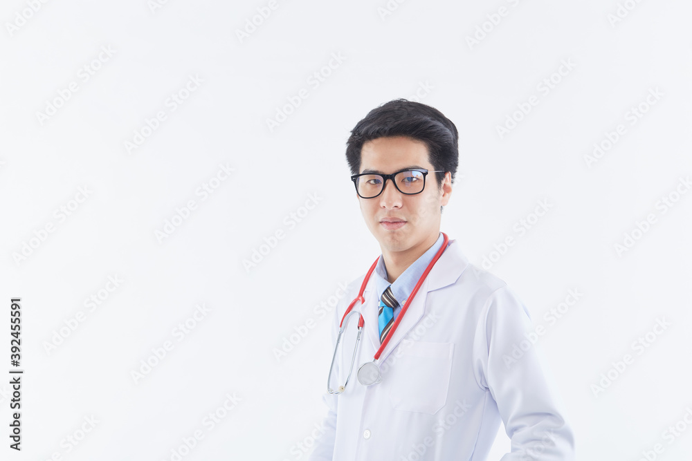 Portrait of the confident male pediatrician Portrait of the confident male pediatrician