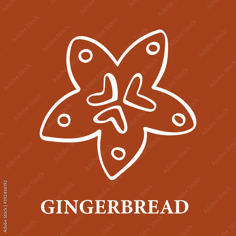 Gingerbread biscuit doodle vector, holidays season draw and phrases for cards, banners, posters, scrapbooking, pillow, cups and clothes design Gingerbread biscuit doodle vector, holidays season draw and phrases for cards, banners, posters, scrapbooking, pillow, cups and clothes design